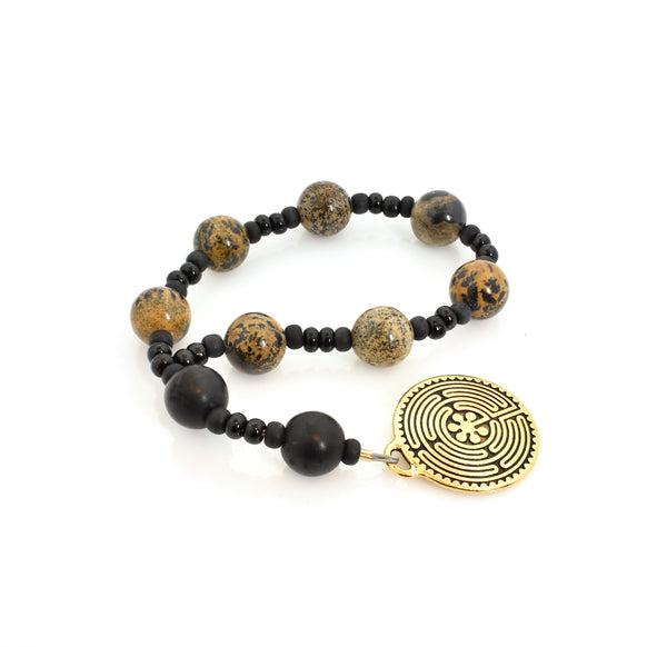 Artistic Stone and Frosted Onyx Chaplet