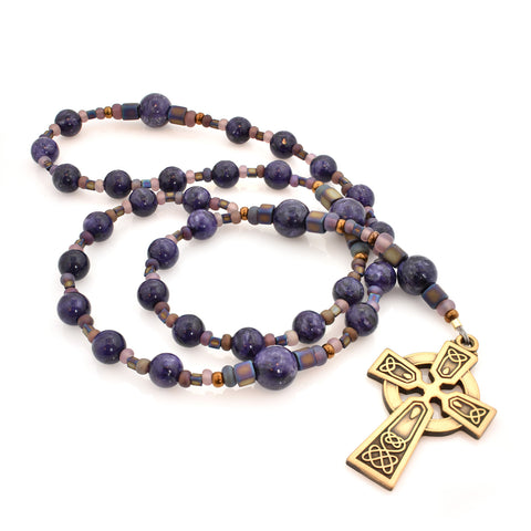 Charoite 33-Bead Prayer Beads
