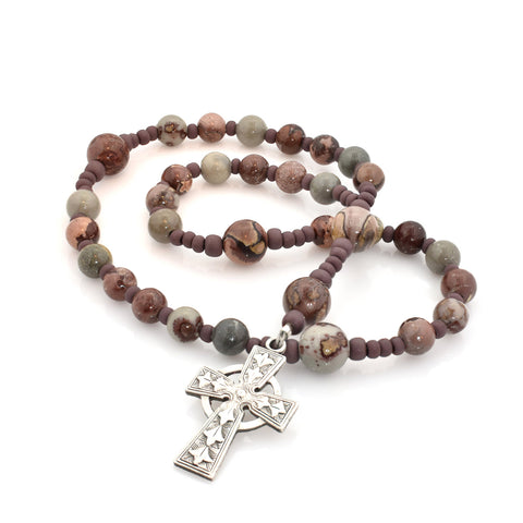 Crazy Horse Jasper 33-Bead Prayer Beads CELEBRATING 21 YEARS