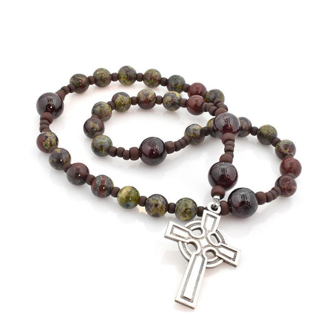 Dragon's Blood Jasper/Garnet 33-Bead Prayer Beads
