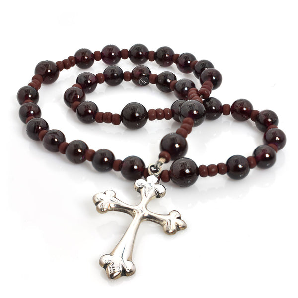 Hematite Gemstone Christian Prayer Beads|Anglican Rosary