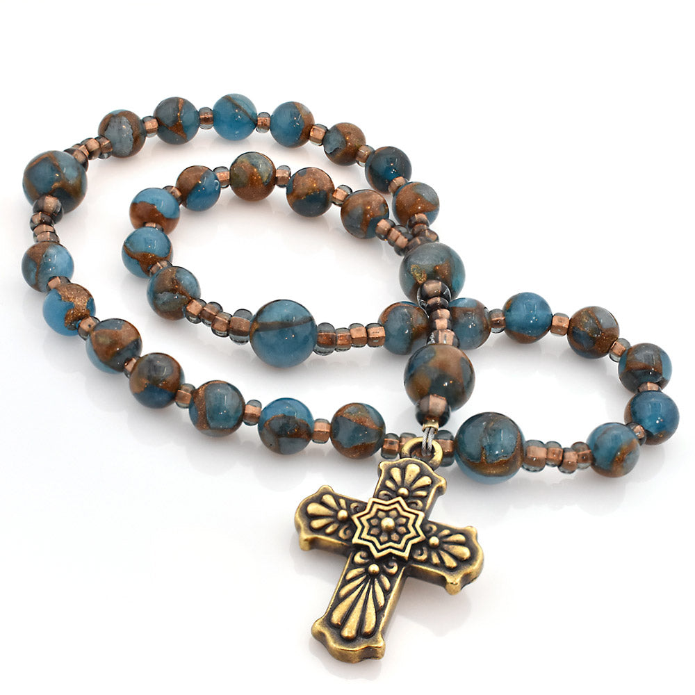 Impression Jasper 33-Bead Prayer Beads - Full Circle Beads