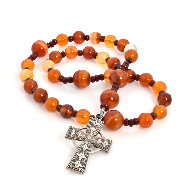 Natural Carnelian 33-Bead Prayer Beads CELEBRATING 21 YEARS