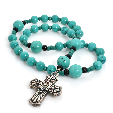 Turquoise 33-Bead Prayer Beads